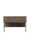 Hanah Home Luxe Cómoda Dorado y Nogal